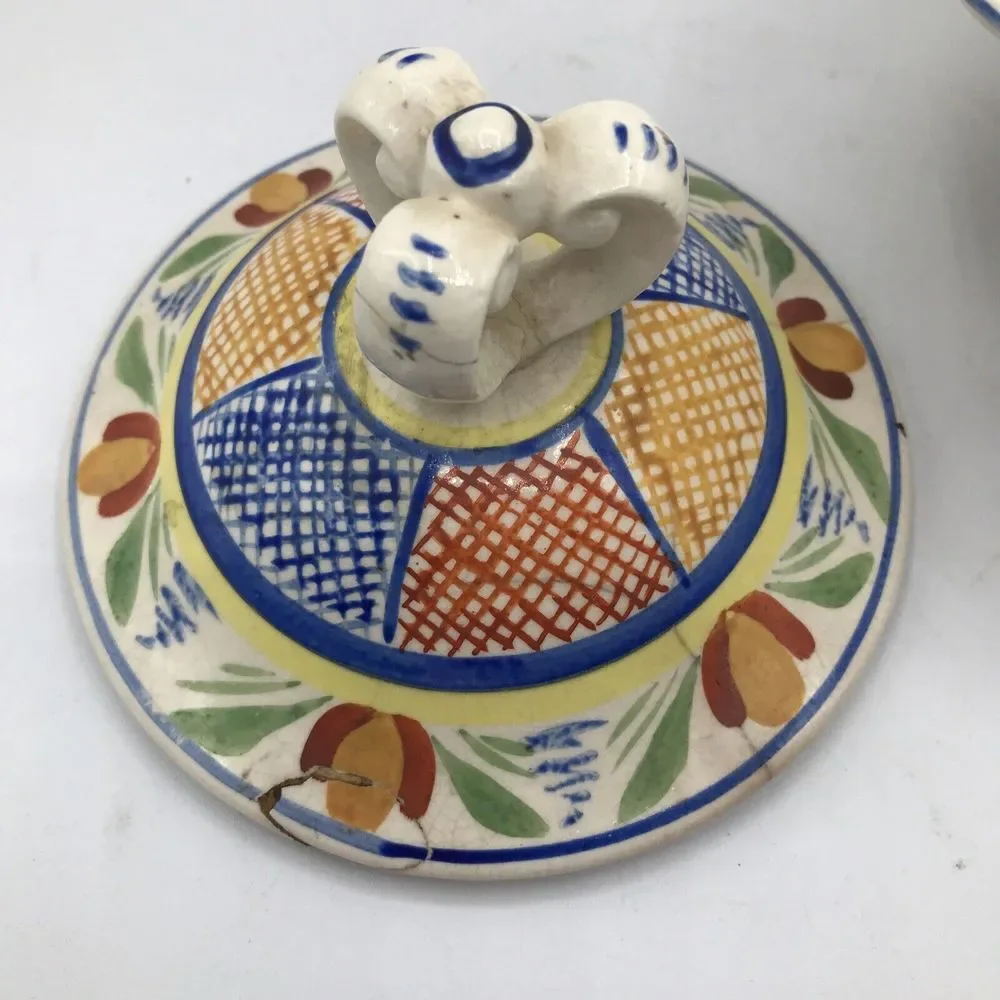 Japan Floral divided Bowl With Lid, Made in Japan‎